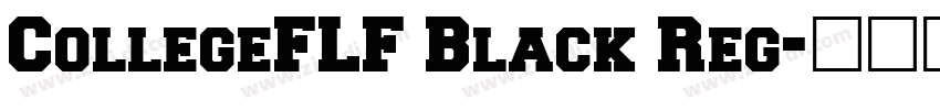 CollegeFLF Black Reg字体转换